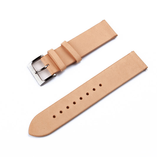 PHBE Beige leather watch strap