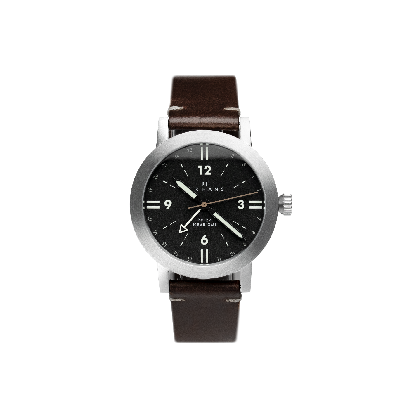 PH24 GMT Black watch + PHBR strap