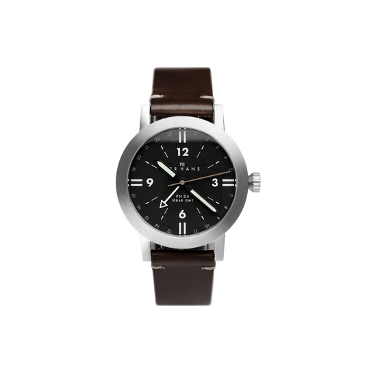 PH24 GMT Black watch + PHBR strap