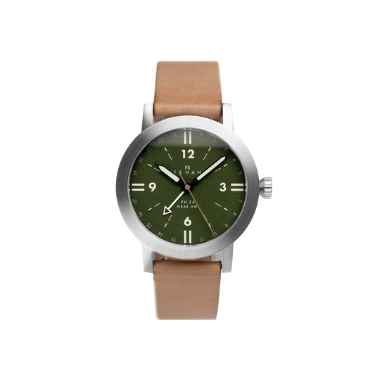 PH24 GMT Green watch + PHBE strap