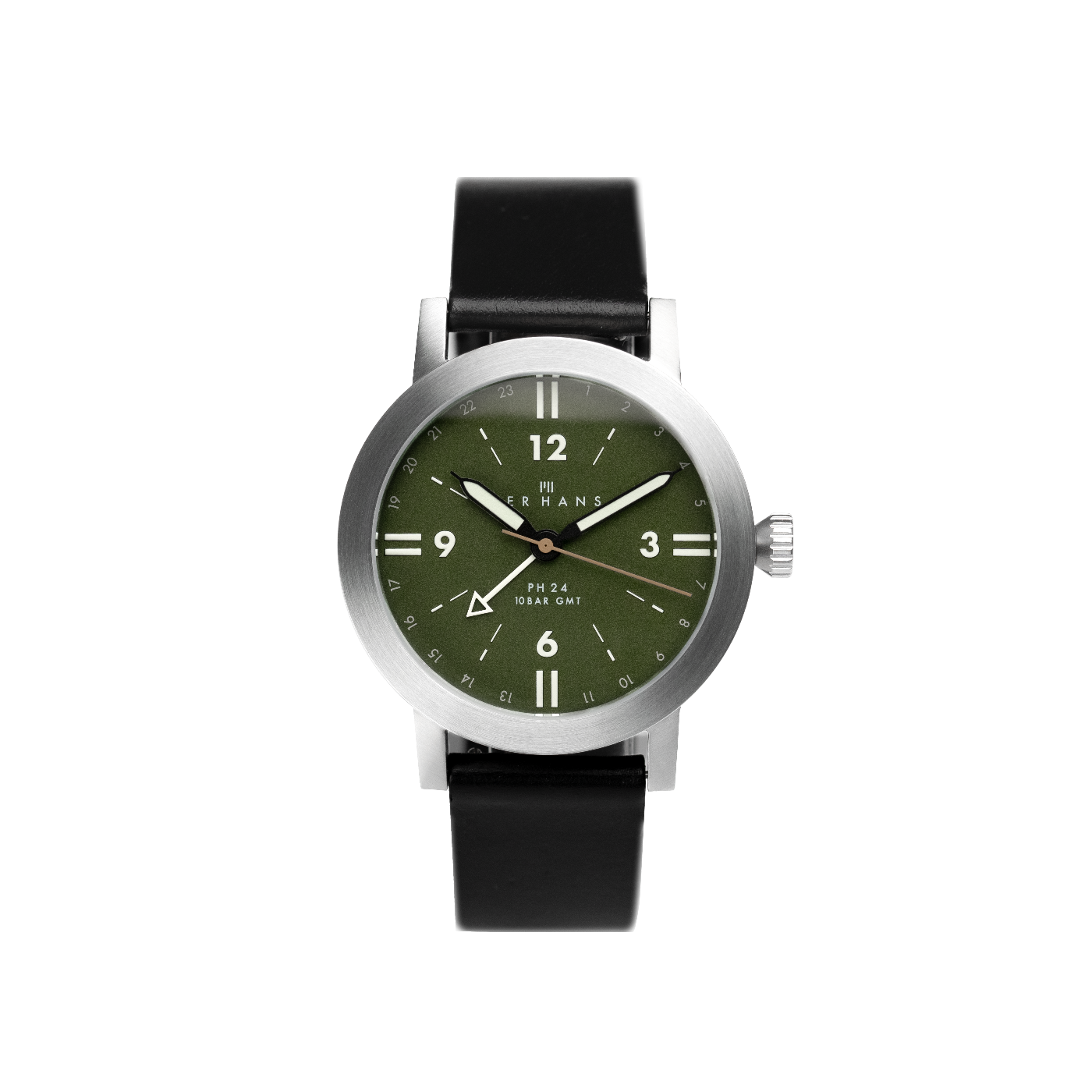 PH24 GMT Green watch + PHBL strap