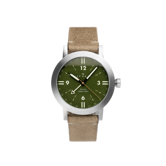 PH24 GMT Green watch + PHSU strap