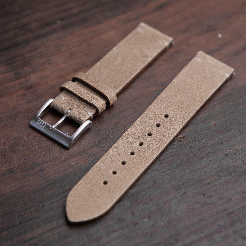 PHSU Suede leather watch strap