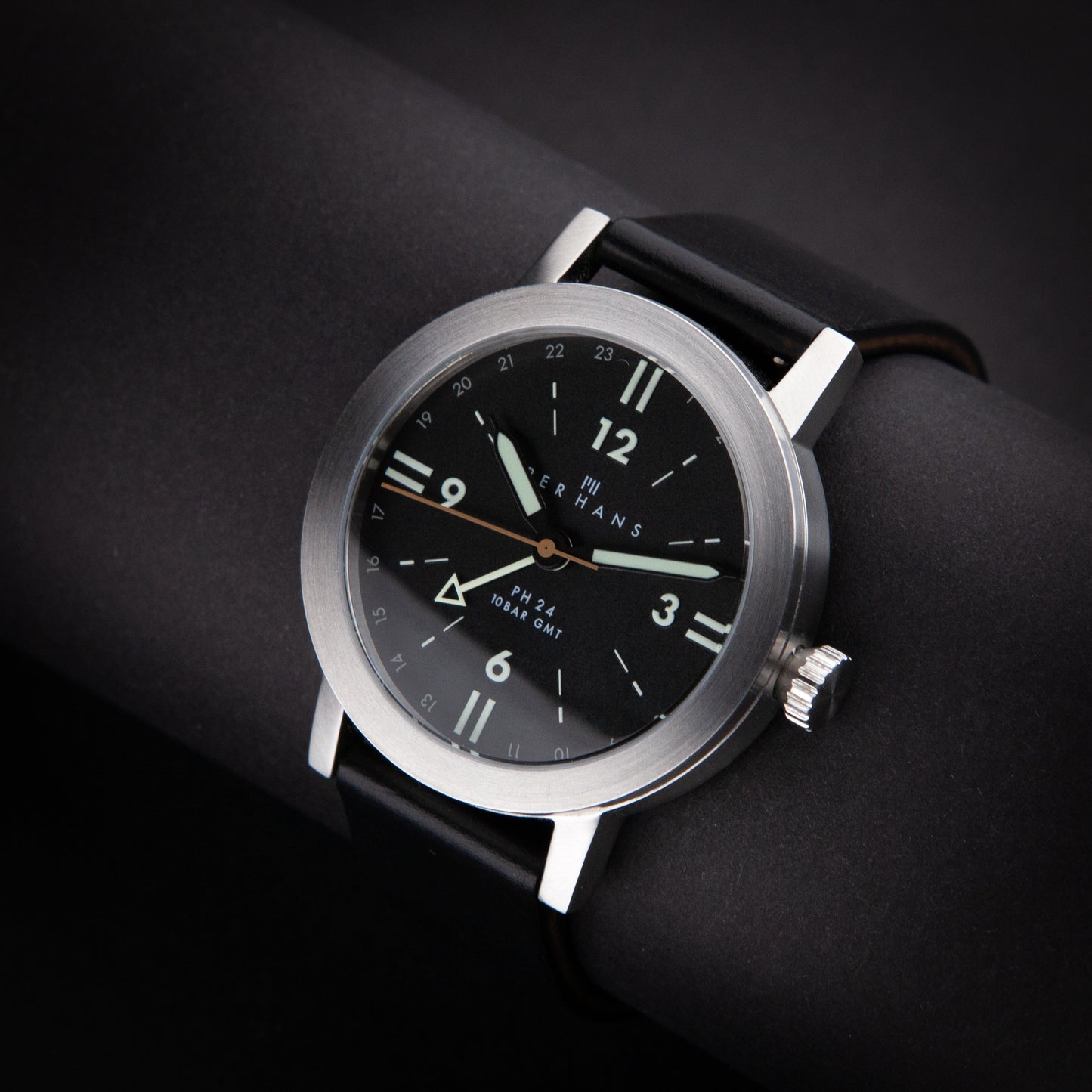 PH24 GMT Black watch + PHBL strap